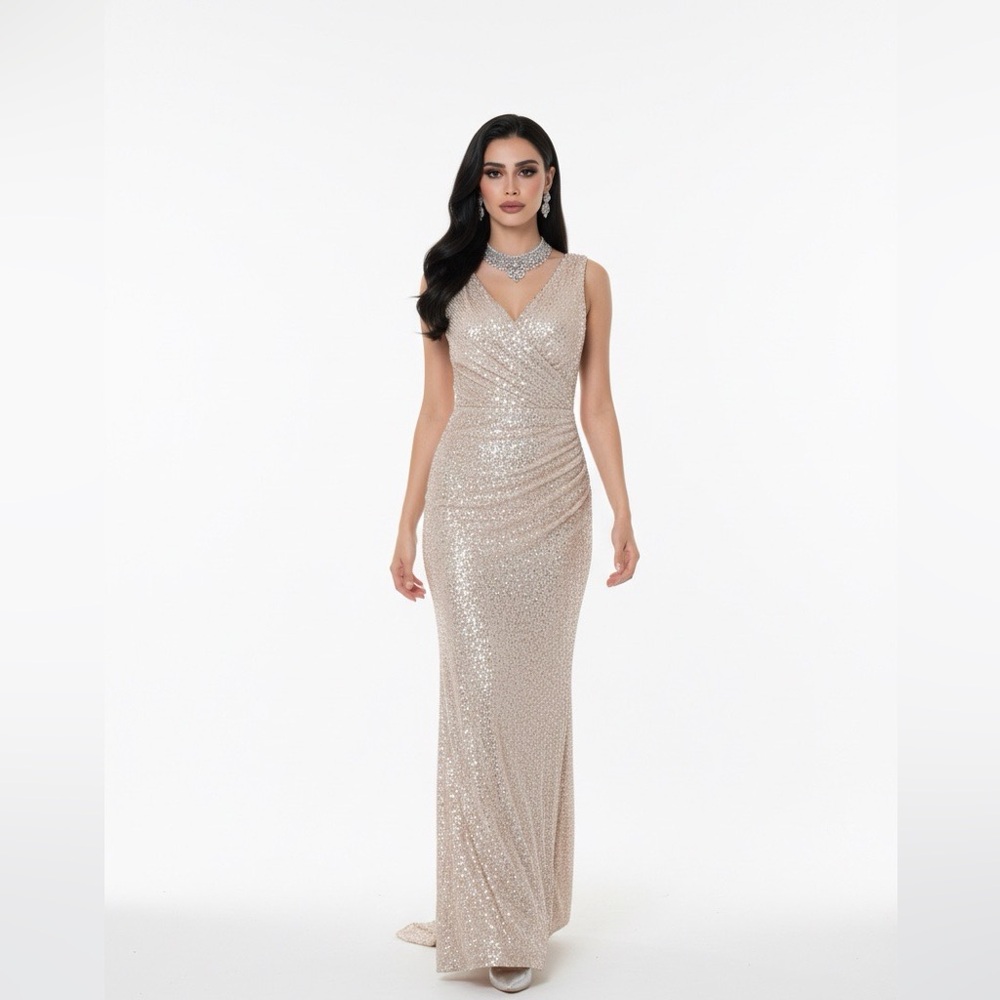 Sequin Floor Length Gown